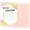 36 Pack Pink and Gold Party Invitations for Girls with Envelopes for Birthday Party Invitations (4x6 In)